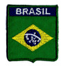 브라질 국기 쉴드 패치 3.7 X 4.3 cm